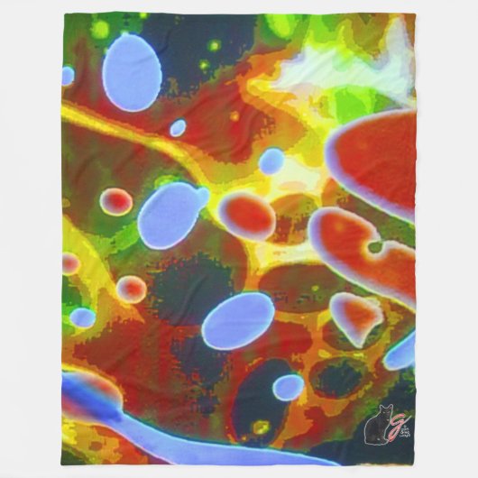 居心地の良い起伏 フリースブランケット (正面)