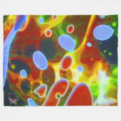 居心地の良い起伏 フリースブランケット (正面(横))