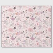 居心地の良い銀河系 – コスモス、星、雲 ラッピングペーパー (フラット)