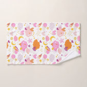 居心地の良い銀河系 – コスモス、月、星とハート ハンドタオル (ハンドタオル)