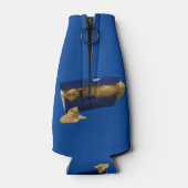 「居心地の良い隠れ家：靴箱の中のジンジャー猫」 ボトルクーラー (裏面)