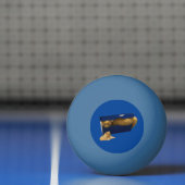 「居心地の良い隠れ家：靴箱の中のジンジャー猫」 卓球ボール (ネット)