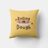 居心地の良い食べ物をテーマにした装飾用クッション クッション (裏面)