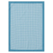 居心地の良い食事のためのタイムレスブループレイドテーブルクロス テーブルクロス (正面)