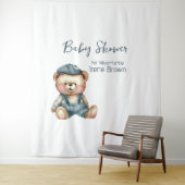 居心地の良い魅力的ベビーシャワー背景 タペストリー (インサイチュ)