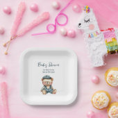 居心地の良い魅力的ベビーシャワー ペーパープレート (パーティー)