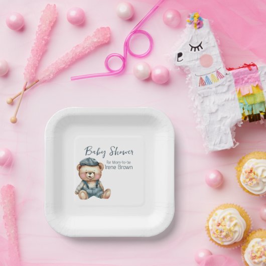 居心地の良い魅力的ベビーシャワー ペーパープレート (パーティー)