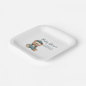 居心地の良い魅力的ベビーシャワー ペーパープレート (傾斜あり)