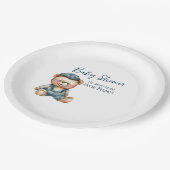 居心地の良い魅力的ベビーシャワー ペーパープレート (アングル)