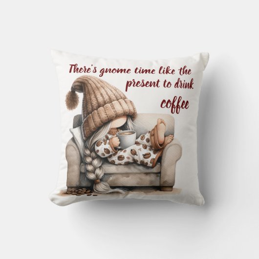 居心地の良い2トーンウォーターカラー格言装飾用クッション クッション (正面)