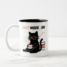 居心地モードをオンに! 黒猫のカフェインTシャツ