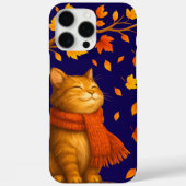 居心地王室のの良い青い秋のかわいい猫 Case-Mate iPhoneケース (裏面)