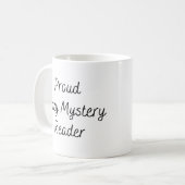 居心地誇りを持ったの良いブッククラブで居心地の良いミステリーリーダー コーヒーマグカップ (正面左)