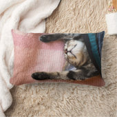 居眠りの子ネコ ランバークッション (ブランケット)