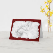 居眠りの挨拶状 カード (黄色い花)