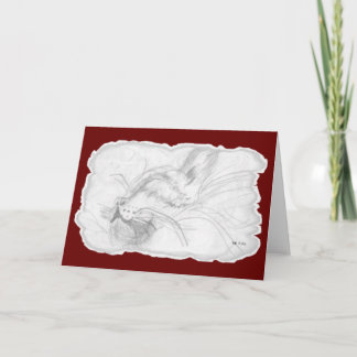 居眠りの挨拶状 カード