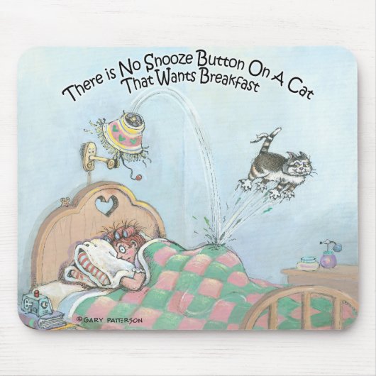 居眠りボタン マウスパッド (正面)