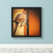 居眠り鳩 キャンバスプリント (インサイチュ (ウッドフロア))