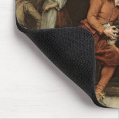 居酒屋で話している2人 マウスパッド (コーナー)