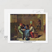 居酒屋のカードゲーム終了の農民 ポストカード (正面/裏面)