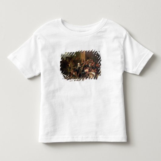 居酒屋の外での戦い トドラーTシャツ (正面)
