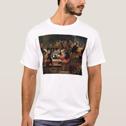 居酒屋の猿、トランプゲームの詳細 Tシャツ (正面)