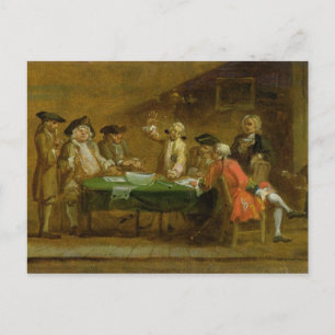 居酒屋やコーヒーハウスの姿, 1720s (油 ポストカード