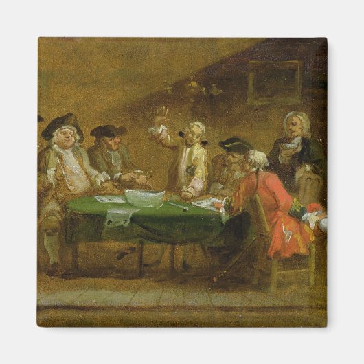 居酒屋やコーヒーハウスの姿, 1720s (油 マグネット (正面)