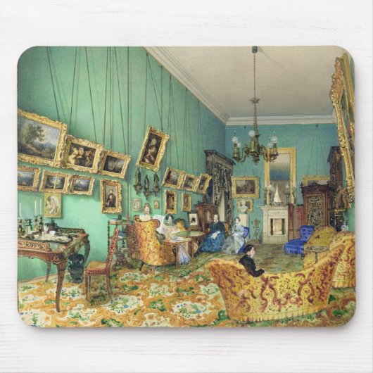 居間のインテリア、1847年 マウスパッド (正面)
