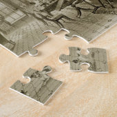 居間、Cassiobury公園、c.1815として図書館、 ジグソーパズル (側面)