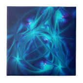 屈折させた宇宙の抽象芸術のフラクタルの芸術 タイル (正面)