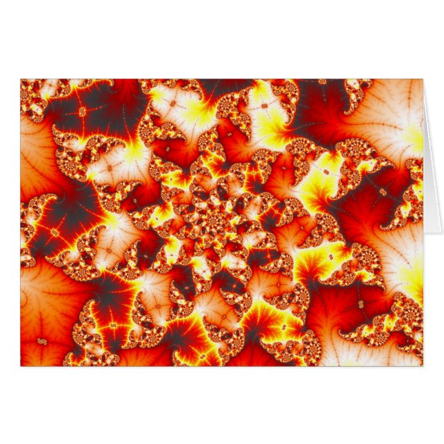 屈折する熱-フラクタルカード (正面横)