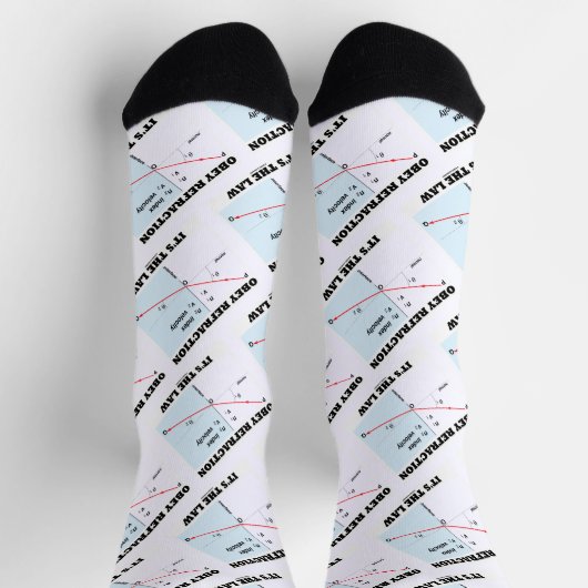 屈折に従う法則スネルの法則の物理学 ソックス (上部)