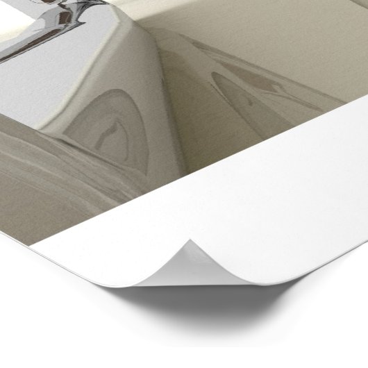 屈折の反射 ポスター (角)