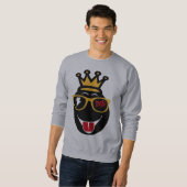 屈折の悪い顔 スウェットシャツ (正面フル)