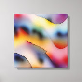 「屈折波」コンテンポラリー抽象芸術・アート キャンバスプリント (正面)
