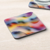 「屈折波」コンテンポラリー抽象芸術・アート コースター (左側)