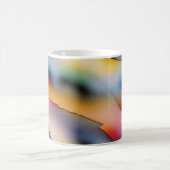 「屈折波」コンテンポラリー抽象芸術・アート コーヒーマグカップ (中央)