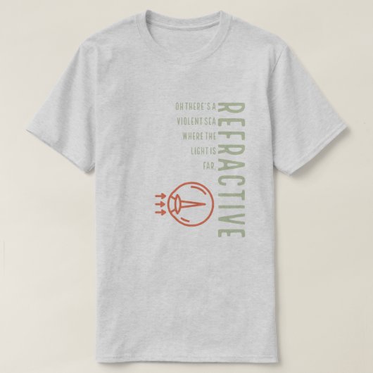 屈折 Tシャツ (デザイン正面)