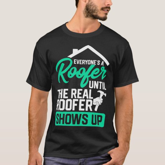 屋上おもしろいことわざ実在が現れる Tシャツ (正面)