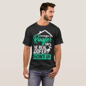 屋上おもしろいことわざ実在が現れる Tシャツ (正面フル)
