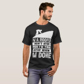 屋上おもしろいデザインメンズギフトプレミアム Tシャツ (正面フル)