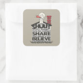 屋上から叫ぶ スクエアシール (バッグ)