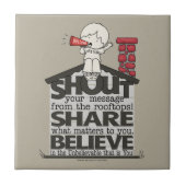 屋上から叫ぶ タイル (正面)