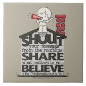 屋上から叫ぶ タイル (正面)