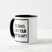 屋上のすごい才能。2トーンコーヒーマグ マグカップ (正面左)