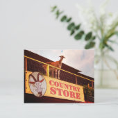 屋上のカントリーストアのヤギ ポストカード (スタンド正面)