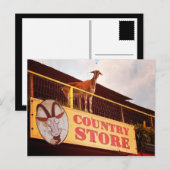 屋上のカントリーストアのヤギ ポストカード (正面/裏面)