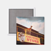 屋上のカントリーストアのヤギ マグネット (正面/裏面)