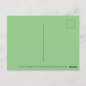 屋上のサンタ爪猫がプレゼントをおもしろい届け ポストカード (裏面)